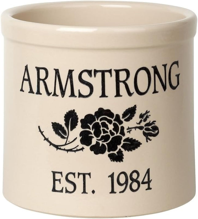 Personalized Rose Stem Crock