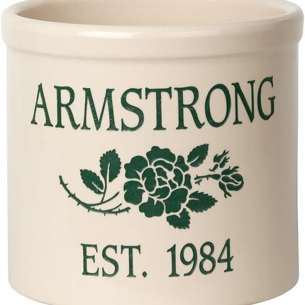 Personalized Rose Stem Crock