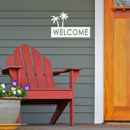 Circular Landscape Address Plaque for House Numbers - 4 Styles