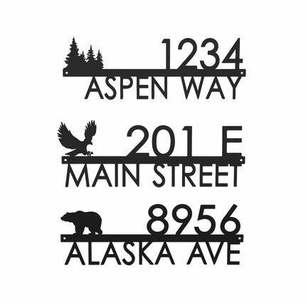 Modern Outdoor House Numbers - 9 Styles