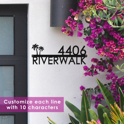 Modern Outdoor House Numbers - 9 Styles