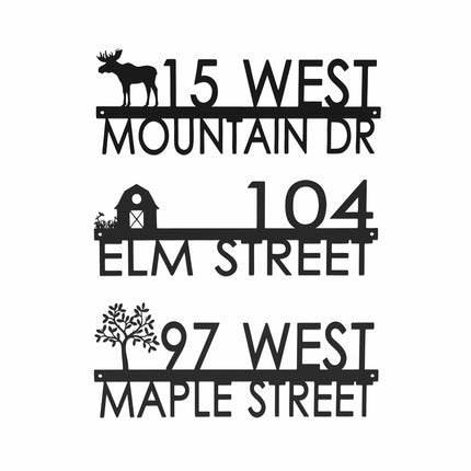 Modern Outdoor House Numbers - 9 Styles
