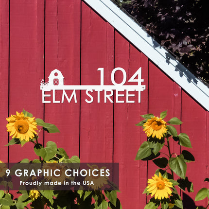 Modern Outdoor House Numbers - 9 Styles