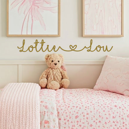 I Heart You - Couples Love Decor Wall Art for Bedroom Above Bed Gift