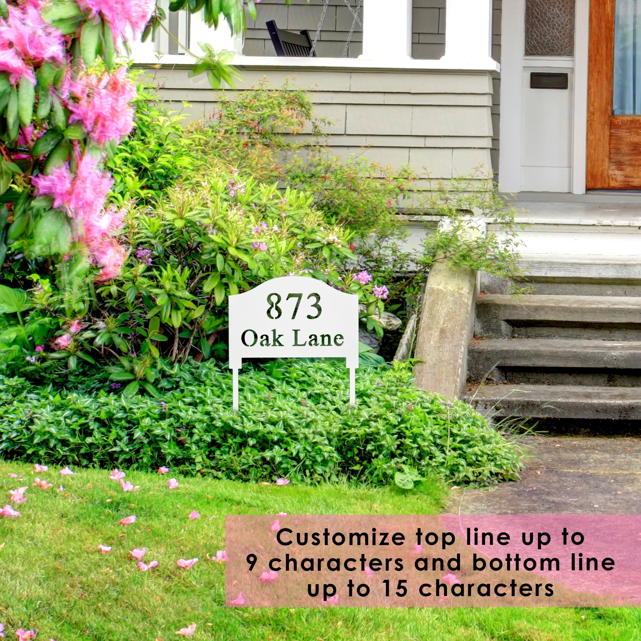 Mailing Address Signs Address Yard Signs with Stakes - Address Signs for Houses for Ground ...