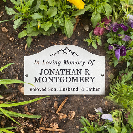 Classic Memorial Plaque - Graveyard Decoration Plaque for Cemetery