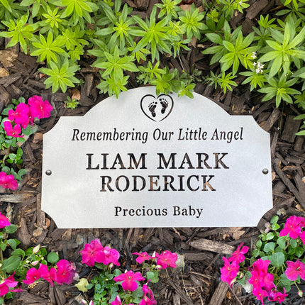 Classic Memorial Plaque - Graveyard Decoration Plaque for Cemetery