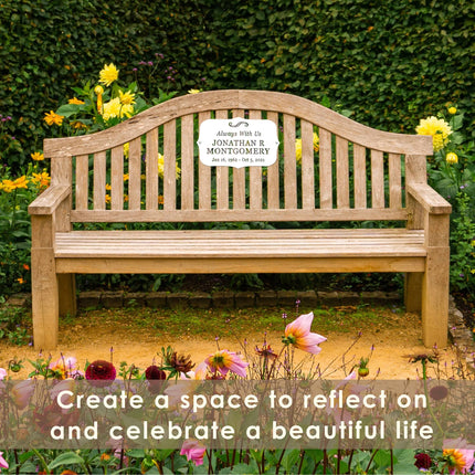 Classic Memorial Plaque - Graveyard Decoration Plaque for Cemetery