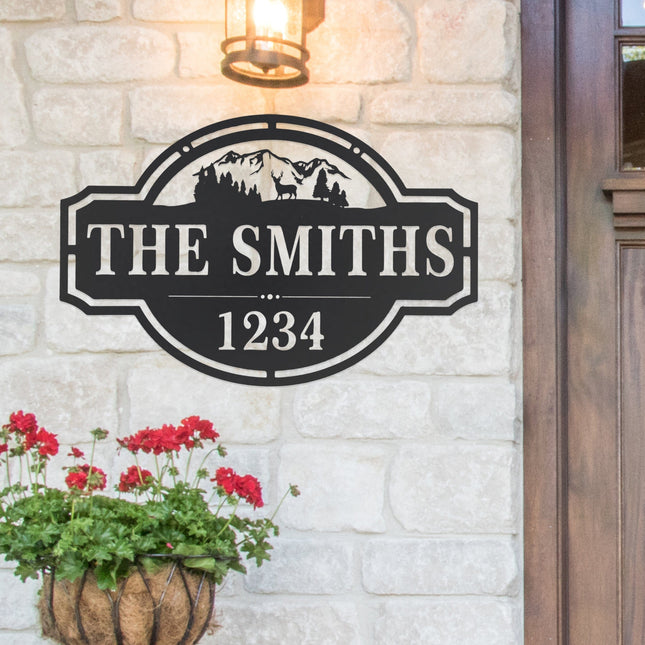 Home on the Range Oversized Address Plaque - House Number Sign