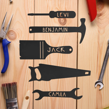 No One Else Measures Up to Dad Family Name Sign
