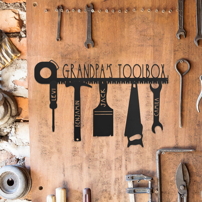 No One Else Measures Up to Dad Family Name Sign