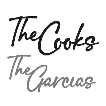 Signature Family Name Signs for Outdoors