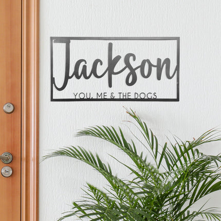 This is Us Family Name Sign - House Name Sign Metal Wall Decor