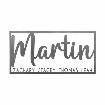 This is Us Family Name Sign - House Name Sign Metal Wall Decor