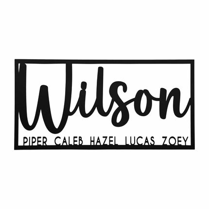 This is Us Family Name Sign - House Name Sign Metal Wall Decor