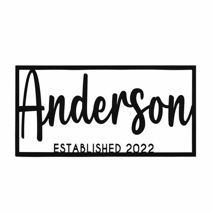 This is Us Family Name Sign - House Name Sign Metal Wall Decor