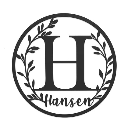 Vine Outdoor Monogram Wreaths for Front Door