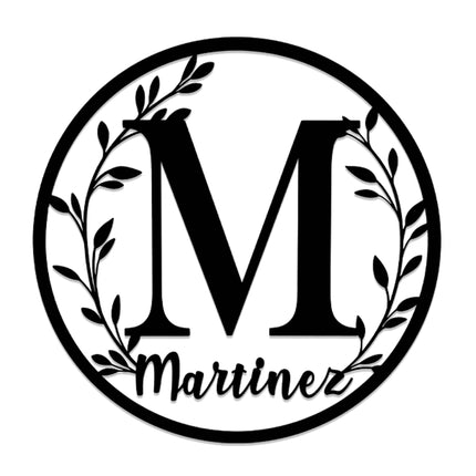 Vine Outdoor Monogram Wreaths for Front Door
