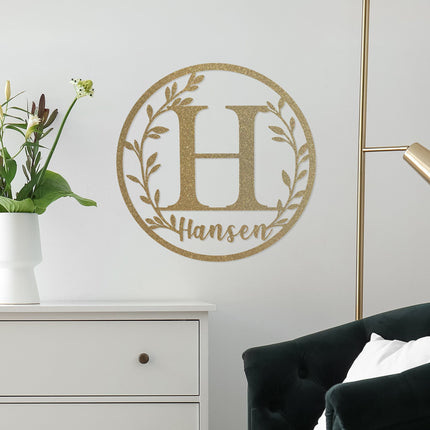 Vine Outdoor Monogram Wreaths for Front Door