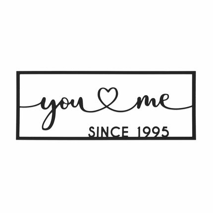 So Happy Together Personalized Name Sign - You And Me sign for bedroom or wedding