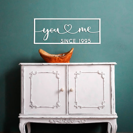 So Happy Together Personalized Name Sign - You And Me sign for bedroom or wedding