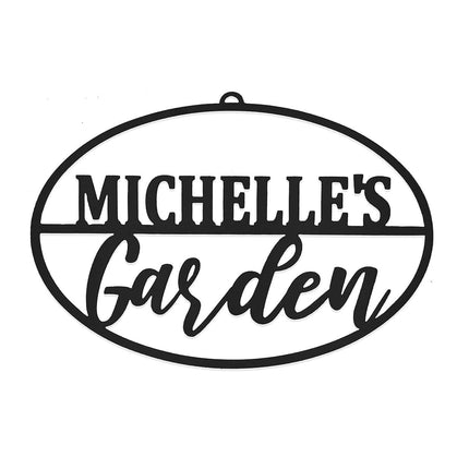Personalized Garden Custom Ovals - Garden Signs Decorative Outdoor 4 Styles