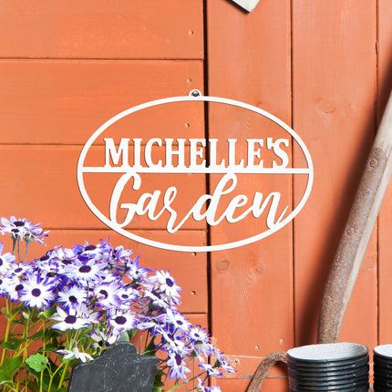 Personalized Garden Custom Ovals - Garden Signs Decorative Outdoor 4 Styles