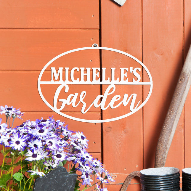 Personalized Garden Custom Ovals - Garden Signs Decorative Outdoor 4 Styles