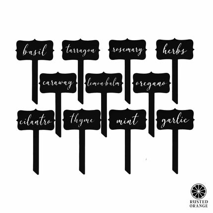 Window Garden Markers - Herb Garden Plant Identification Stakes