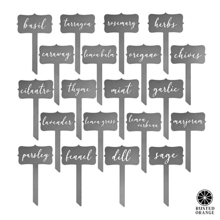 Window Garden Markers - Herb Garden Plant Identification Stakes