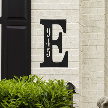 Letter Address Plaque - 3 Sizes - Metal Personalized Address Numbers