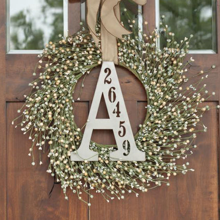 Letter Address Plaque - 3 Sizes - Metal Personalized Address Numbers