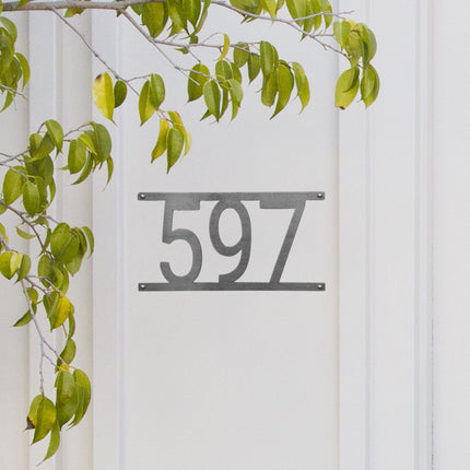 Simple Address Plaque - 3 Sizes - Address Numbers for Outside