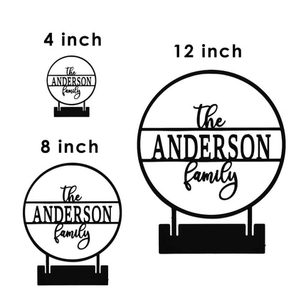 Anderson Tabletop or Shelf Personalized Name Sign - 2 Styles - Last Name Signs