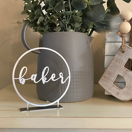 Anderson Tabletop or Shelf Personalized Name Sign - 2 Styles - Last Name Signs