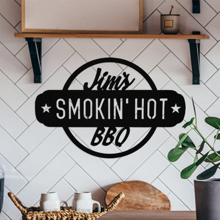 Smokin' Hot Plaques - Personalized Outdoor Hanging Barbecue Signs