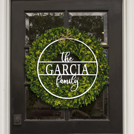 Chandler Family Sign - 4 Sizes - Personalized Circle Family Name Sign