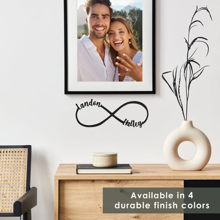 Infinity Sign- bedroom wall decor for couples, anniversary and wedding, eternity symbol