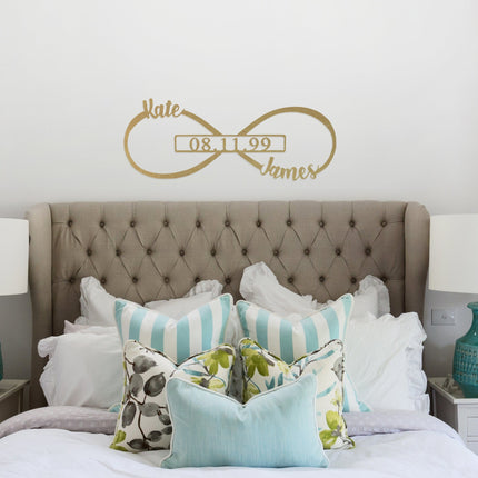 Infinity Sign- bedroom wall decor for couples, anniversary and wedding, eternity symbol