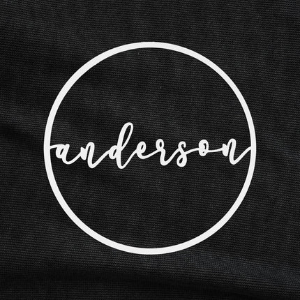 Minimalist Custom Circle 2 Styles - Script Personalized Metal for Home Decor