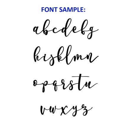 Minimalist Custom Circle 2 Styles - Script Personalized Metal for Home Decor