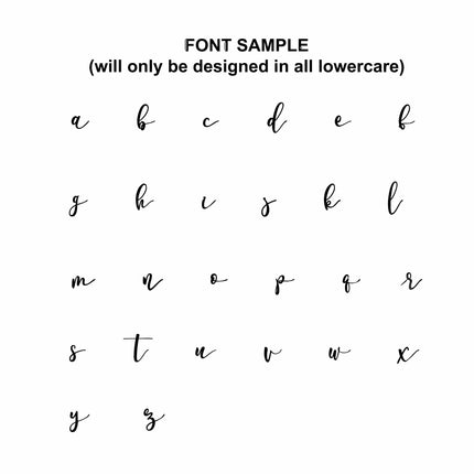 Minimalist Custom Circle 2 Styles - Script Personalized Metal for Home Decor