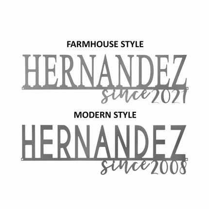Our Happy Family  - 2 Styles Personalized Family Name Signs For Home Decor