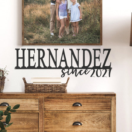 Our Happy Family  - 2 Styles Personalized Family Name Signs For Home Decor