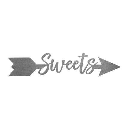 Sweets Arrow - 5 Styles - Personalized Metal Name Sign for Wall Decor