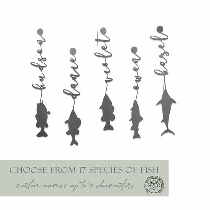 Reely Great Family Names Fish Sign Personalized