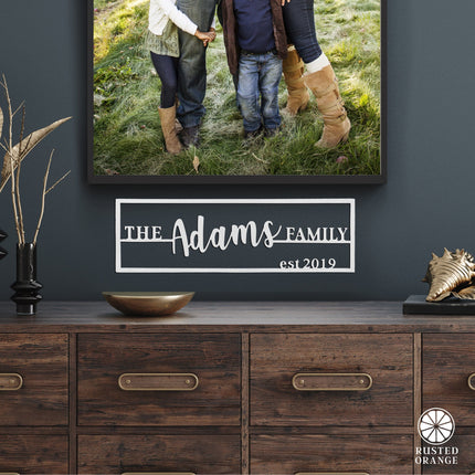 Personalized Family Name Plaque - Last Name Established Sign for Home