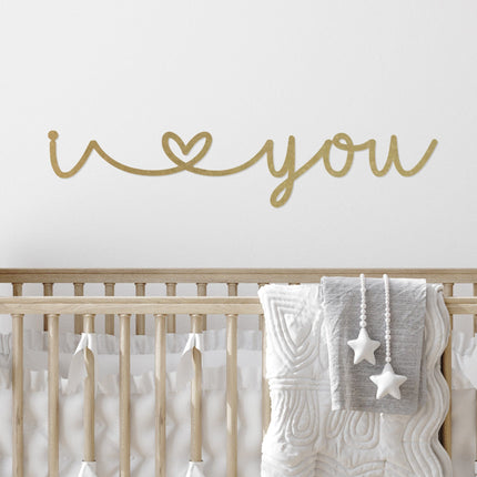 I Heart You - Couples Love Decor Wall Art for Bedroom Above Bed Gift