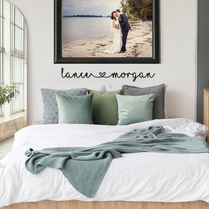 I Heart You - Couples Love Decor Wall Art for Bedroom Above Bed Gift