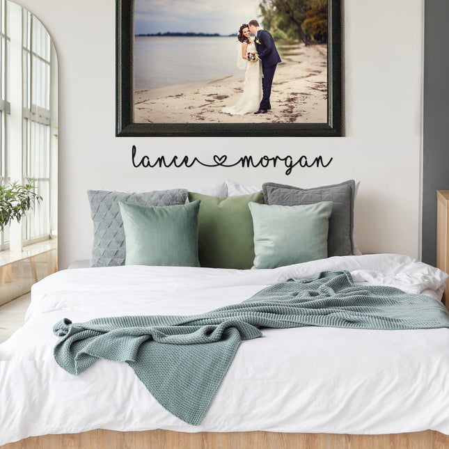 I Heart You - Couples Love Decor Wall Art for Bedroom Above Bed Gift